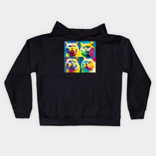 Burmilla Pop Art - Cat Lover Gift Kids Hoodie